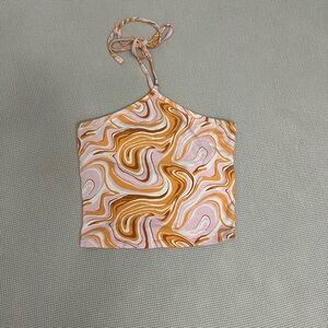 Hollister Swirl Pattern Halter Tank top